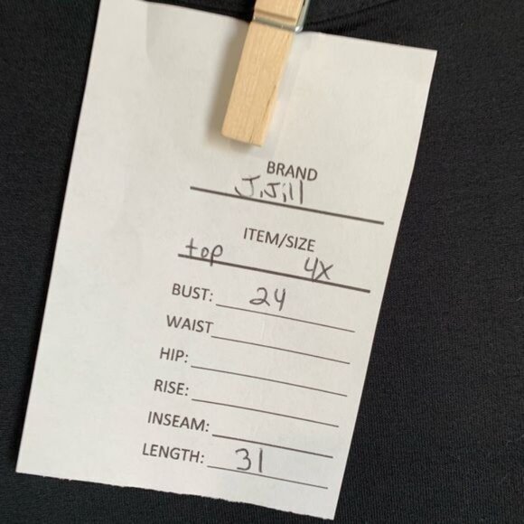 J.Jill Wearever Top 4X Plus Black Cream Rayon Lycra Sleeveless Summer Vacation - Picture 2 of 9